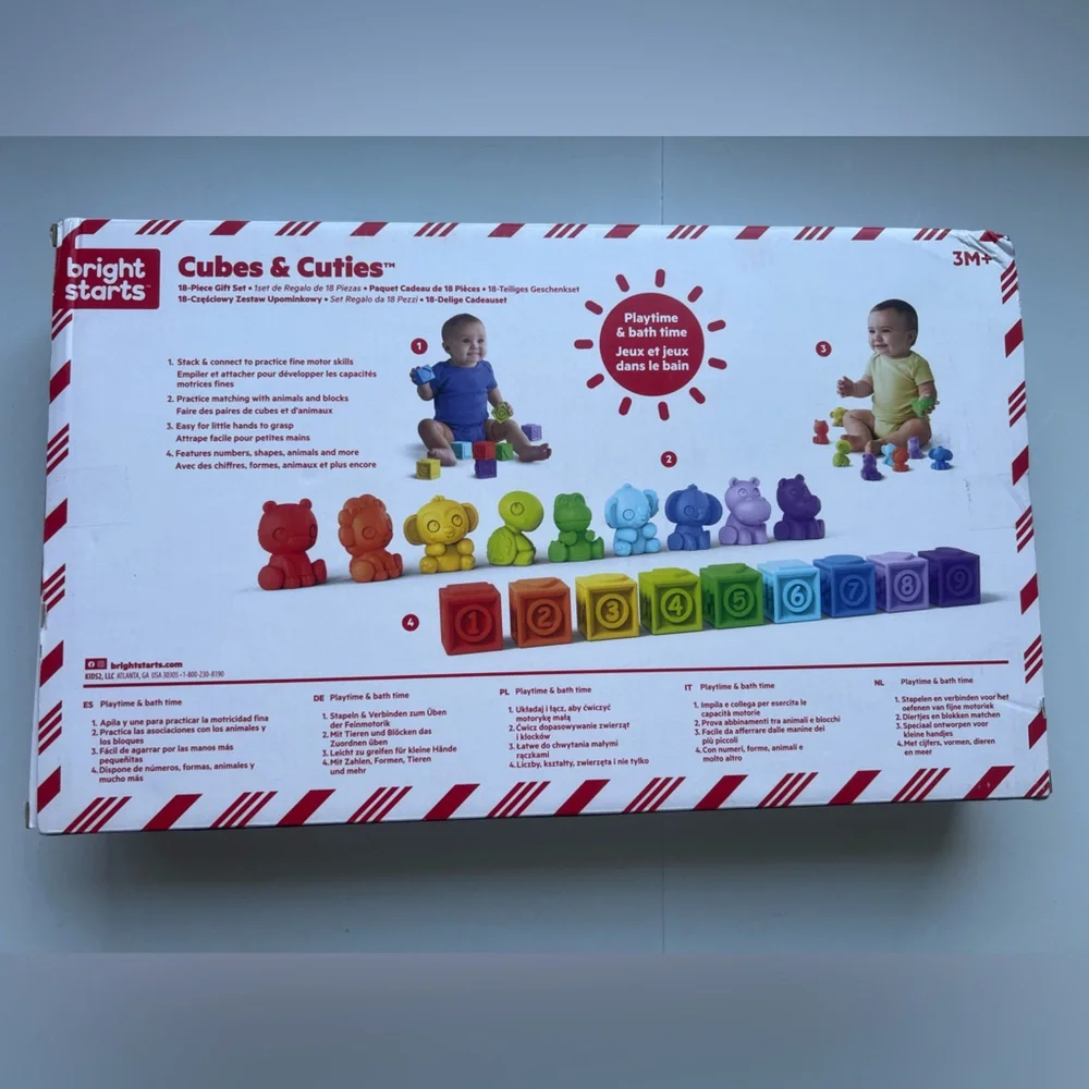 Bright Starts Block and Buddies Holiday Baby Toy Gift Set - 18pc